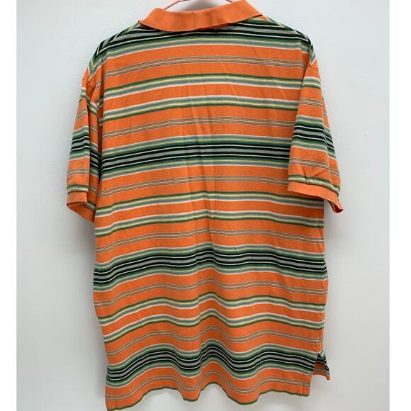 Polo by Ralph Lauren Mens XL Shirt Small Pony Cotton Short Sleeve Striped Rugby - Picture 2 of 15